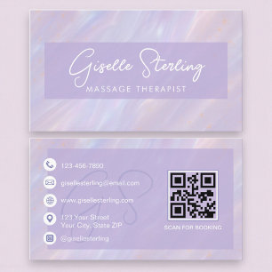 Carte de visite professionnelle holographique Opal