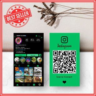 Carte de visite professionnelle Instagram QR Fores
