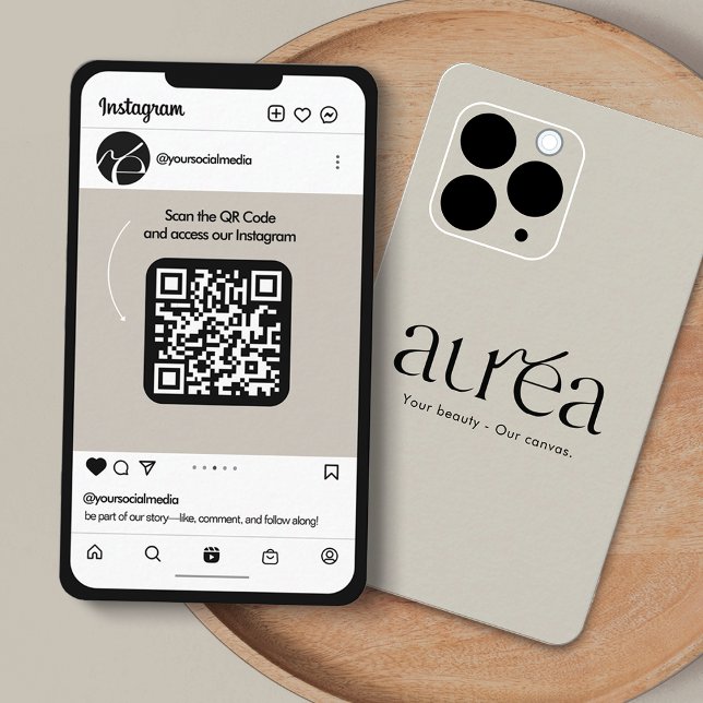 Carte de visite professionnelle Instagram sur télé (Créateur téléchargé)