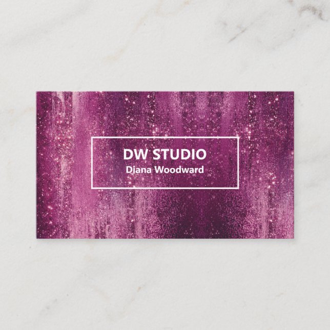 Carte de visite professionnelle Magenta Violet Mod (Devant)