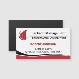 Carte de visite professionnelle magnétique d'entre