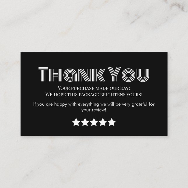 carte de visite professionnelle merci fait maison (Devant)