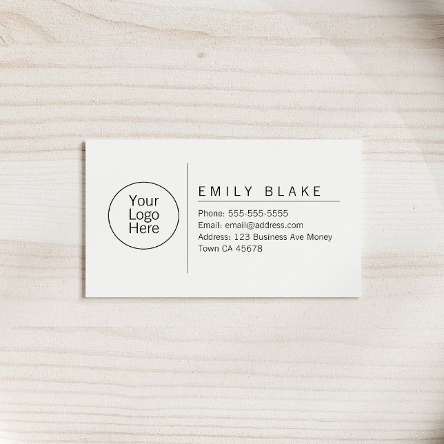 Carte de visite professionnelle minimaliste (Créateur téléchargé)