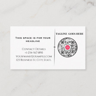 Carte de visite professionnelle minimaliste avec c