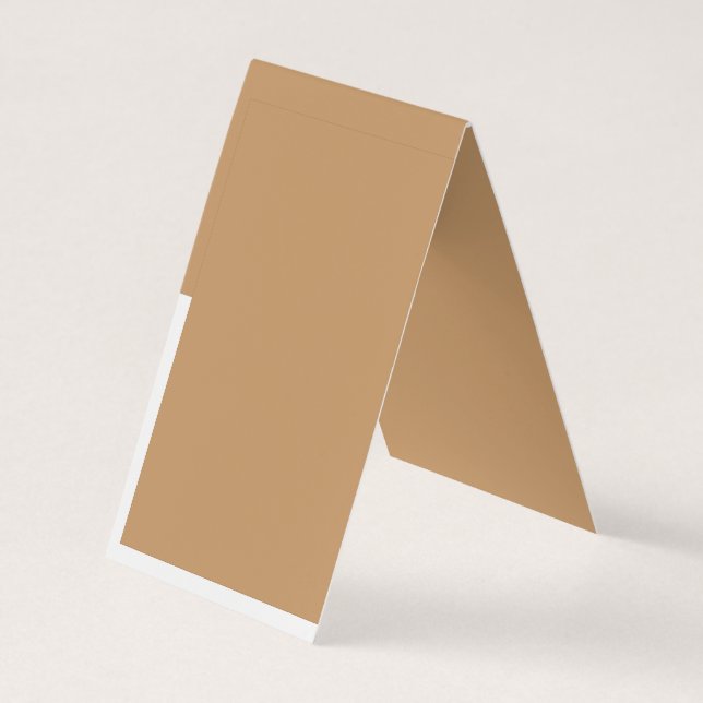 Carte de visite professionnelle minimaliste marron (Dos)