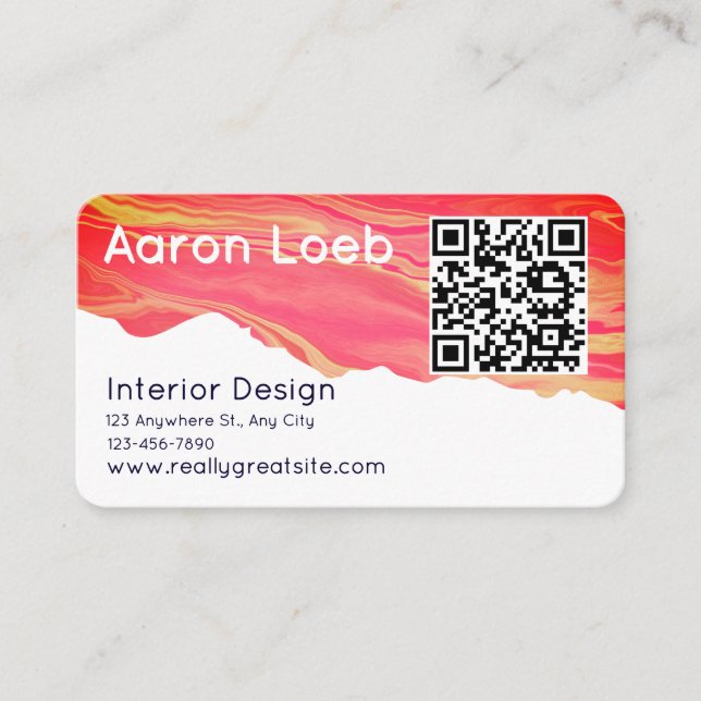 Carte de visite professionnelle minimaliste modern (Devant)