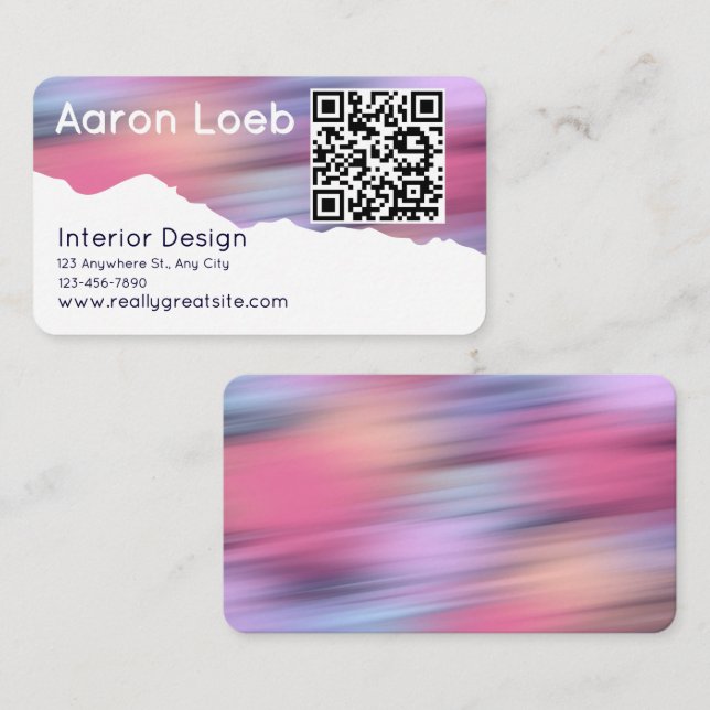 Carte de visite professionnelle minimaliste modern (Devant / Derrière)