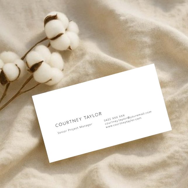 Carte de visite professionnelle minimaliste modern (Créateur téléchargé)