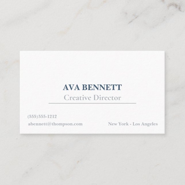 Carte de visite professionnelle minimaliste modern (Devant)