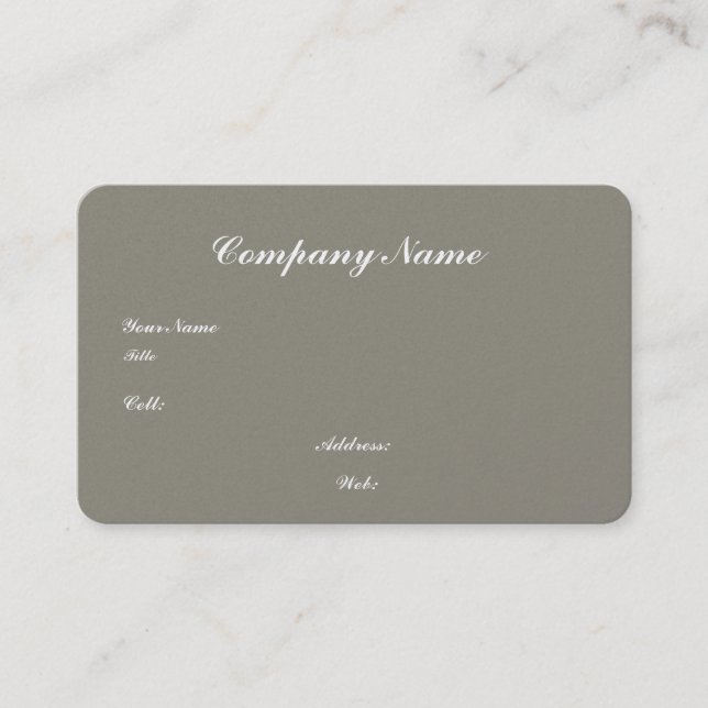 Carte de visite professionnelle modèle blanc de ba (Devant)