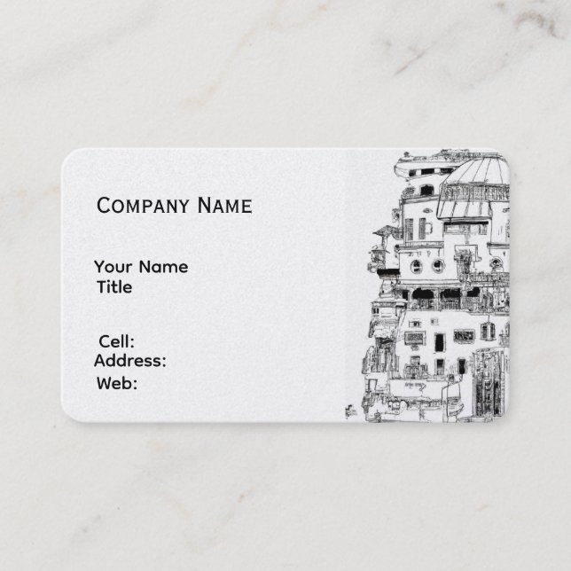 Carte de visite professionnelle modèle blanc de ba (Devant)