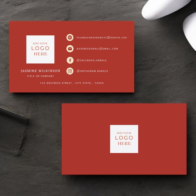 Carte de visite professionnelle moderne minimalist (Créateur téléchargé)