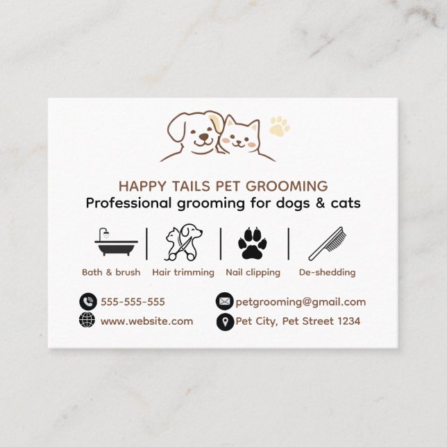 Carte de visite professionnelle personnalisée pour (Devant)