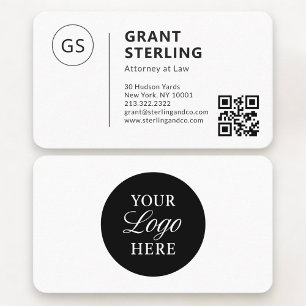 Carte de visite professionnelle pour avocat avec Q