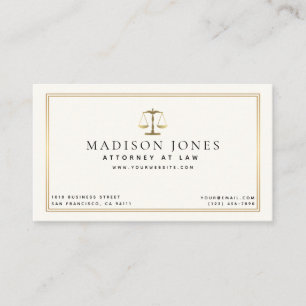 Carte de visite professionnelle pour avocat minima