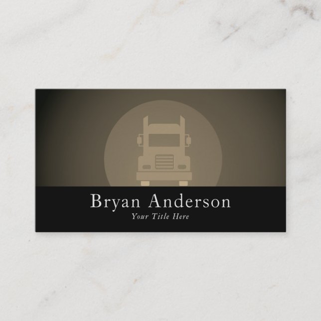 Carte de visite professionnelle pour chauffeur de  (Devant)