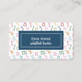 Carte de visite professionnelle pour enseignant re