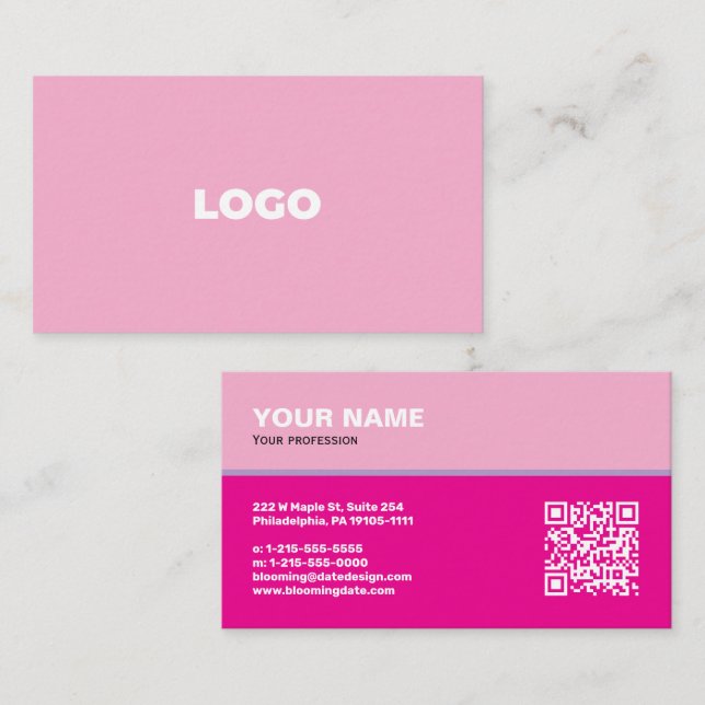 Carte de visite professionnelle pour entrepreneur (Devant / Derrière)