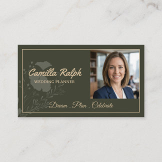 Carte de visite professionnelle pour planificateur