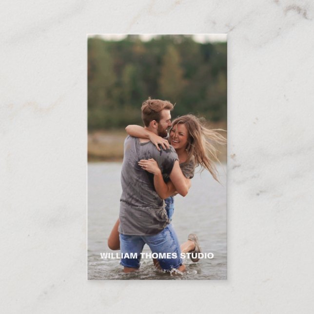 Carte de visite professionnelle pour portfolio de  (Devant)