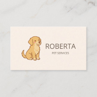 Carte de visite professionnelle pour promeneur de