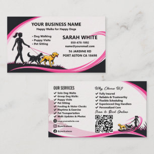 Carte de visite professionnelle pour promeneurs de