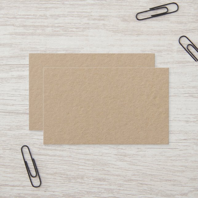 Carte de visite professionnelle Premium Kraft Océa (Devant/Arrière en situation)