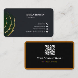 Carte de visite professionnelle QR code minimalist