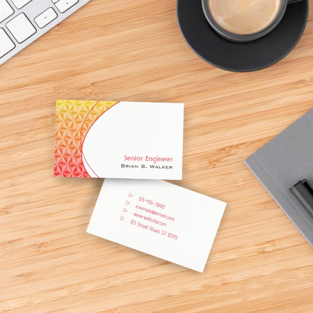 Carte de visite professionnelle simple avec dégrad (Créateur téléchargé)