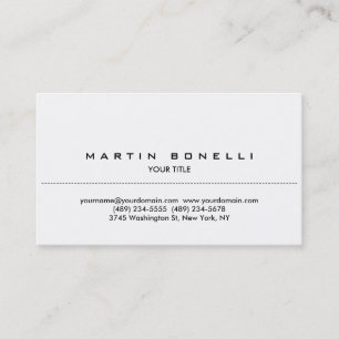 Carte de visite professionnelle simple et élégante