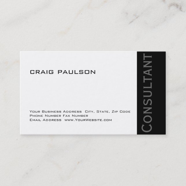 Carte de visite professionnelle simple et tendance (Devant)