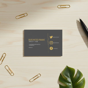 Carte de visite professionnelle sur les réseaux so