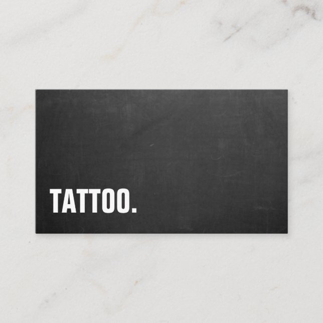 Carte de visite professionnelle tatouage minimalis (Devant)