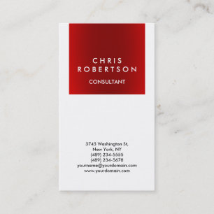 Carte de visite professionnelle tendance blanche r