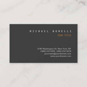Carte de visite professionnelle tendance grise mod