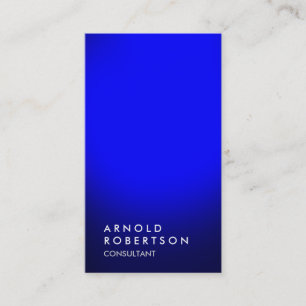 Carte de visite professionnelle unique bleue éléga