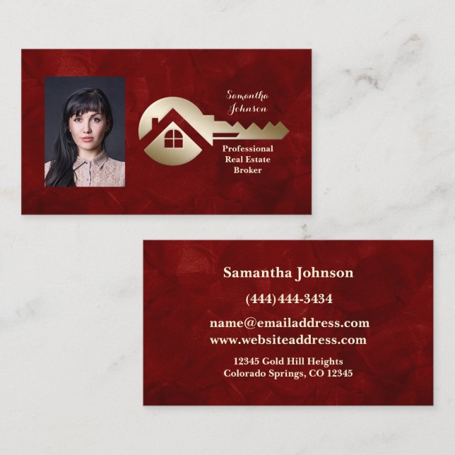 Carte de visite professionnelle Velvet Scarlet Gol (Devant / Derrière)