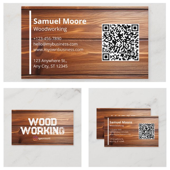 Carte De Visite Professionnels de la menuiserie Scierie Hommes à t (Woodworking Professional Sawmill Handymen Business Card
)