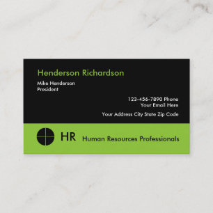 Carte De Visite Professionnels des ressources humaines