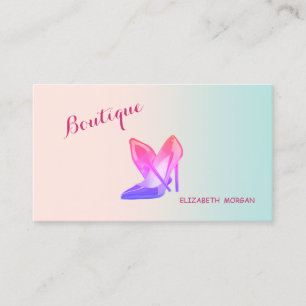 Carte De Visite Proffesional Fille Moderne, talons hauts