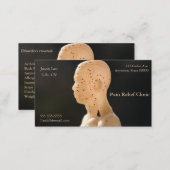 Carte De Visite Profil d'acupuncture (Devant / Derrière)