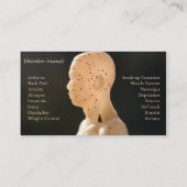 Carte De Visite Profil d'acupuncture (Dos)