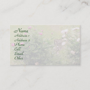 Carte De Visite Profil des Roses de jardin