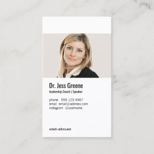 Carte De Visite Profil professionnel simple Ajouter une image phot