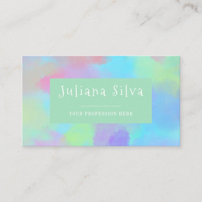 Carte De Visite Profond pourpre doux (Devant)