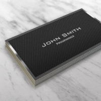 Programmateur de fibre de carbone noir à cadre mét