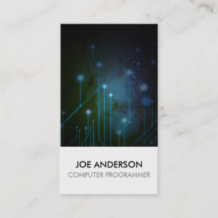 Carte De Visite Programmeur informatique Circuits électroniques