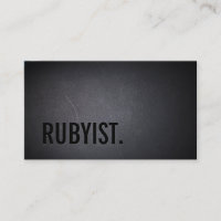 Programmeur RoR rubyiste Bold Black Miniamlist