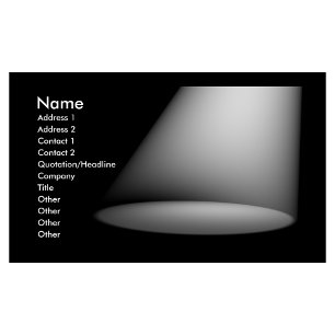 Carte De Visite Projecteur 3D (blanc)