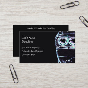 Carte De Visite Projecteur automobile American Muscle Car